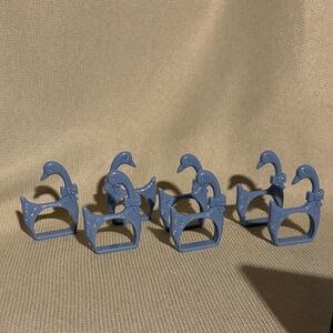 7 Vintage Goose Duck Napkin Rings